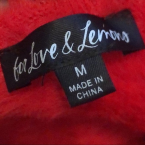 For Love and Lemons Fiona Top Short 2 Pcs Set Size M EUC - Picture 3 of 4